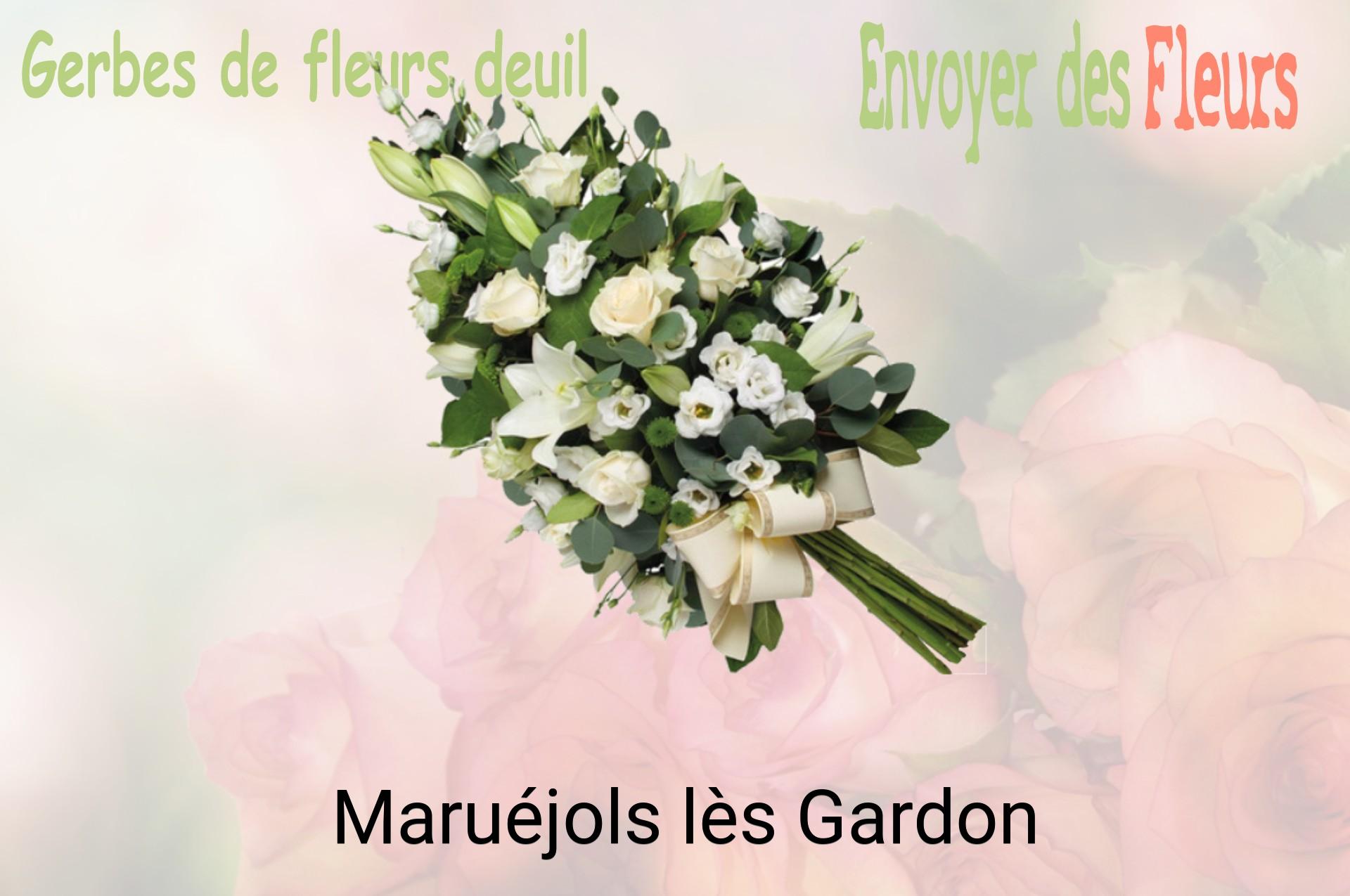 Gerbe de fleurs de deuil livrée à Maruéjols-lès-Gardon